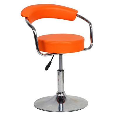 China 360 Degree Rotating High Bar Stool Metal Adjustable Height Good Quality Suitable Price Modern Chair Leather Bar With Backrest for sale