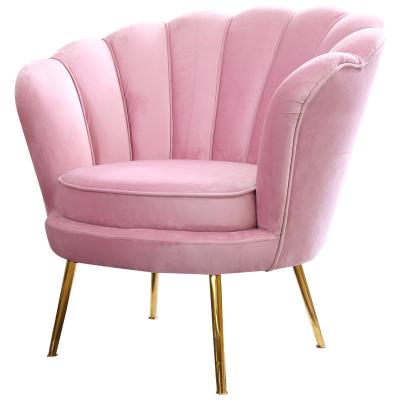 China Modern French Living Room Skin-Friendly Soft Velvet Storage Style Bedroom Armchair Luxury Tub Chair for sale