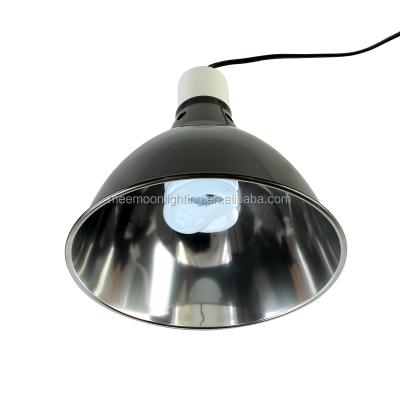 China Viable Hot Sale High Quality 8.5 Inch Dome Lamp Mounting Black Shade Reptile Deep Dome Light for sale