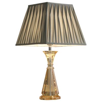 China Lighting luxury modern black home office lamp shades hotel fabric night light decorative bedside table lamp for sale