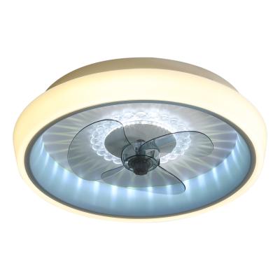 China Modern Hot Sale Modern Crystal Fan Hanging Glass Lamp Led K9 Crystal Ceiling Fan Light For Living Room for sale