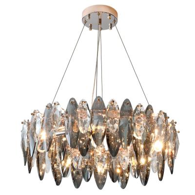 China Modern Design Crystal Chandelier Indoor Lighting Retro LED Induction Solar Wall Lamp With Hardware And Chandeliers Lighting for sale