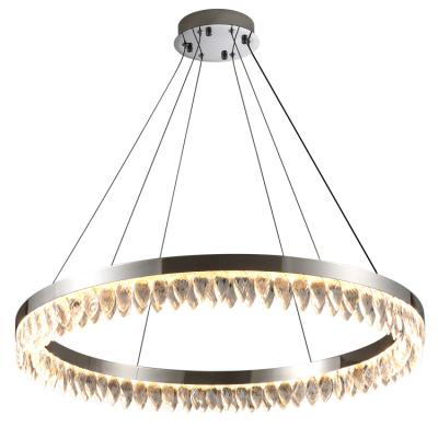 China Modern Decoration Crystal With Metal Frame Popular Large Ceiling Lights Indoor Lighting Chandelier for sale