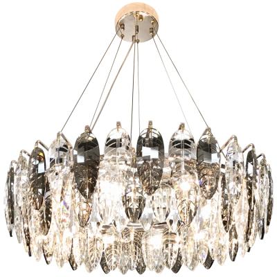 China Modern Hanging Luxury Crystal Pendant Light Indoor Lighting Gold LED Crystal Chandelier Modern Decoration Lighting Ceiling Light For Living Room for sale