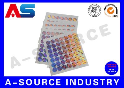 China Holografische sticker printing, aangepaste holografische sticker voor chemische doos anti-valse sticker Te koop