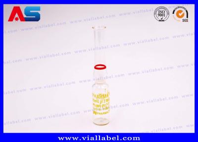 Chine Ampoule en verre pharmaceutique claire de tanon de Sus avec les anneaux 1ml 2ml 3ml 5ml 6ml 10ml à vendre