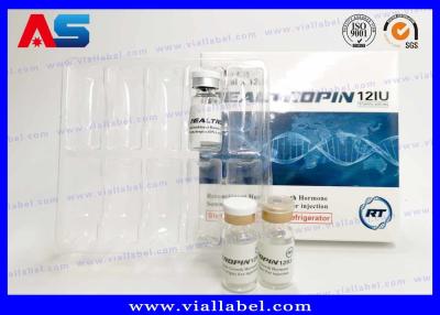 Chine Conception pharmaceutique Impression Somatropina Hcg 2 ml Vial Boîte d'emballage Avec étiquette Boîte d'emballage en papier de musculation à vendre