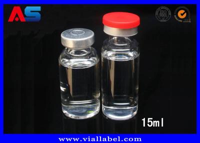 China Envases de cristal tubulares farmacéuticos azules/blancos/negros de 3ml 15ml pequeños con las tapas en venta