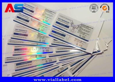 China Pharmaceutical Bodybuilding Enanthate Peptide Bottle Labels Waterproof Hologram Printing for sale