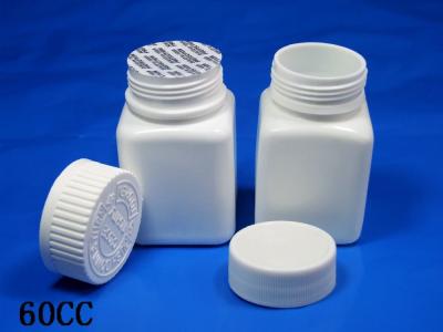 China 60 Tablets Pharmacy Small Pill Vials SGS certified With Childrenproof Plastic Caps pharmacy pill bottles for sale