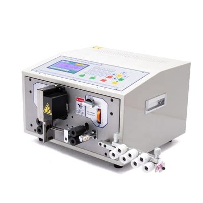 China EW-02B Automatic Two Line Semi-twisted Wire Cut and Strip Stripping Machine Wire Cutting Tape Machine for sale