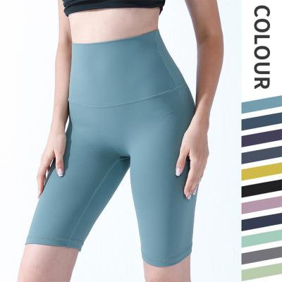 China Breathable High Waist Custom Women GYM Short Spandex Leggings Tight Fitness Yoga Pants Workout Tummy Control Bike Shorts Running Exercise for sale