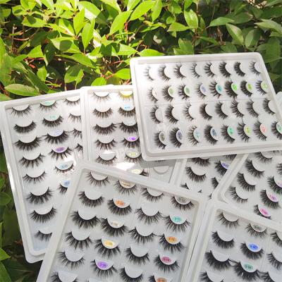 China Real Mink Fur Eyelash New Qingdao Curved 4D Mink Eyelashes Vendor 5D 100% Manufacturer and Custom Packing for sale