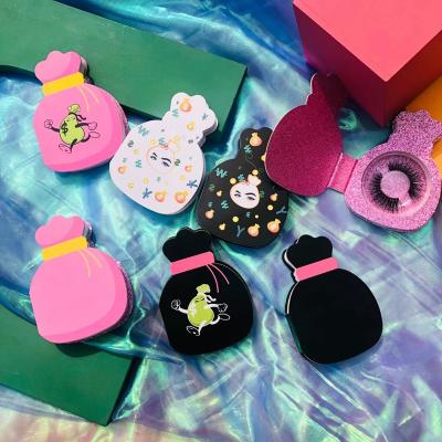 China New Colorful Feather Lash Suit Case Luggage Packaging Eyelash Luggage Case for sale