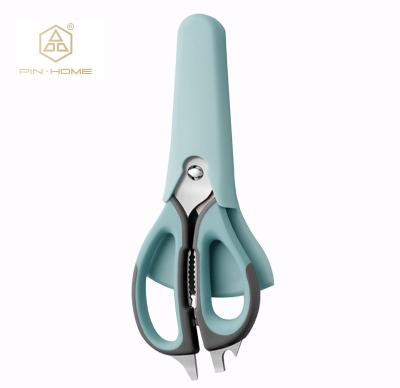 China PIN-HOME Cutting Kitchen Tool Scissors Stainless Steel Chicken Bone Scissors Magnet Universal High Quality Style for sale