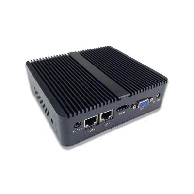 China i7 industrial mini pc 8gb 16gb ram 4com j4105 cpu small computer box 12v fanless industrial mini pc win10 for sale