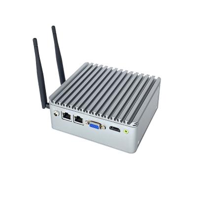 China 12V j1900 j4125 4G 8G RAM Dual Core i7 7500u windows10 Industrial Fanless Portable Box Mini PC for sale