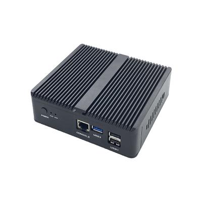 China Intel J1900 Industrial Mini Memory Slot Network Firewall Fanless PC With LAN 4 Ports Mini Industrial Desktop Tablet Box Computer for sale