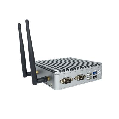 China Business OEM Micro Mini PC Thin Small Size WIFI HD Fanless With VESA Bracket for sale