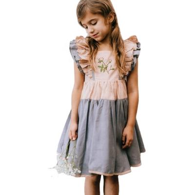 China Dollcake Remake Breathable Girls Dress Hand Embroidered Cotton Dresses Girls Canvas Casual Outfits For Spring for sale