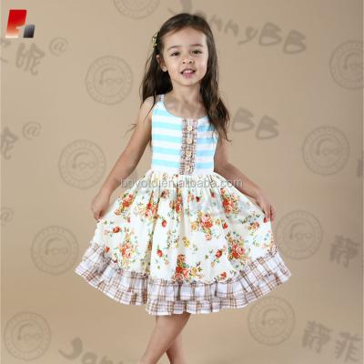 China Sustainable little girls sweethoney inspired ruffle fancy dress for sale