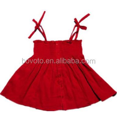 China Viable design red strap dress for girls for sale