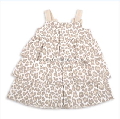 China Latest Viable Triple Layered Baby Summer Dress Kids Ruffle Dress for sale