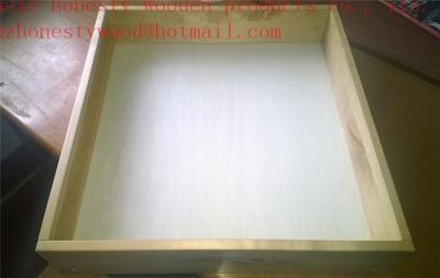 中国 Birch solid wood dovetail drawer components with UV coat  drawer box drawer front. cabinet box. 販売のため