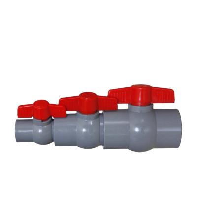 China General Sri Lanka Type Compact High Quality PVC Different Size Color Ball Valve for sale