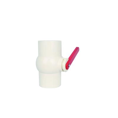 China Other PVC Ball Valve Long Handle UPVC Compact China Supplier Plastic White Body 4 Inch 2