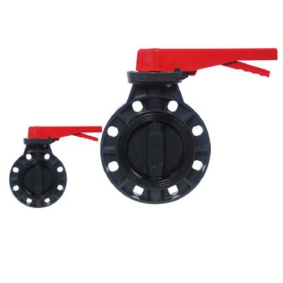 China Factory Price Good Quality General Single Flange PVC Butterfly Valve for sale