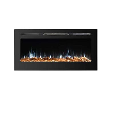 China Household Decorative 3D Electric Fireplace with 9 Flame Colors and Metal Tempered Glass for sale