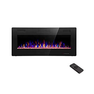 China Multicolor Electric Fireplace Low Noise Recessed Wall Mounted AC120V/60HZ N.W/G.W 24/28kgs for sale