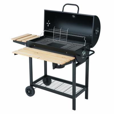 China Adjustable Height Charcoal BBQ Grill Large Chicken Cooking Capacity Black Commercial for sale