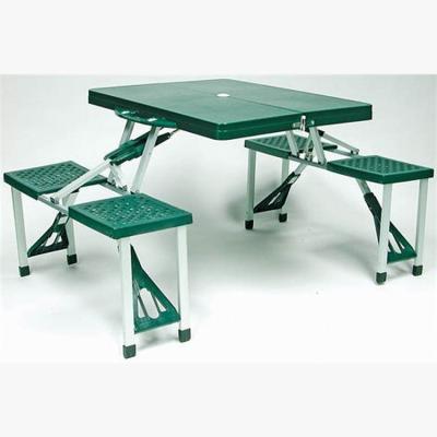 Chine Général Portable extérieur 4 sièges Camping valise pliable Table de pique-nique pour la cour à vendre