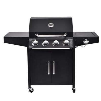 Cina Facile da assemblare 4 1 bruciatori griglie a gas in polvere rivestito Camping Bbq Grill Machine Design in vendita