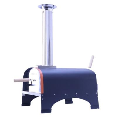 China Powder Coated Grill Type Portable Outdoor Wood Burning Fired Pizza Stone Oven Maker for sale