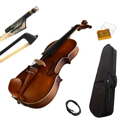 China Kinglos Student Solidwood Impeccable Acoustic Craftsmanship Ebony Pegs Master Handmade Violin for sale