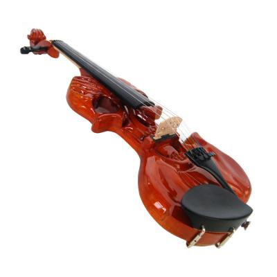 China Maple For Electric Violin Porcelain Advanced With Handcrafted Electric Design Body 4/4 Acoustic Violin for sale