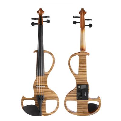 China Acoustic pickup piezo microphone 4/4 maple fiberglass cuerdas carbon glasser transducer acoustic electric violin for sale