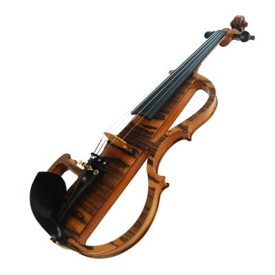 China Performance 4/4 High Quantity Professional Solid Maple Instrument Solid Maple Wood Electric Violin for sale