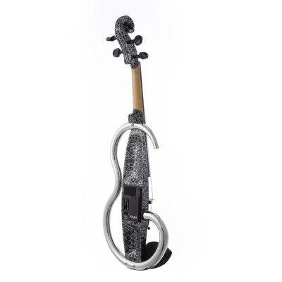 China Handmade German flame strings basswood electronic violin that sound better musical instruments solid for sale