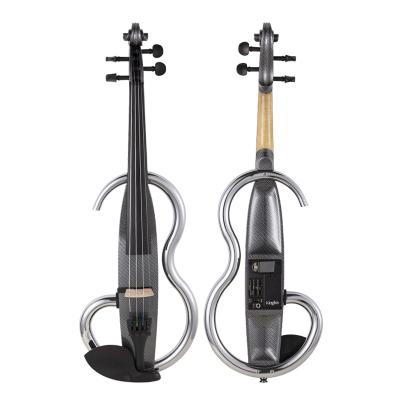 China Hot sale solid cheap solid primary student basswood professional manufacture unfinished electronic violin for sale