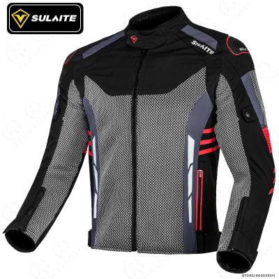 China SULAITE Breathable Summer Cordura Protective Motorcycle Racing Jackets Safety Breathable Motorbike Jacket For Men for sale