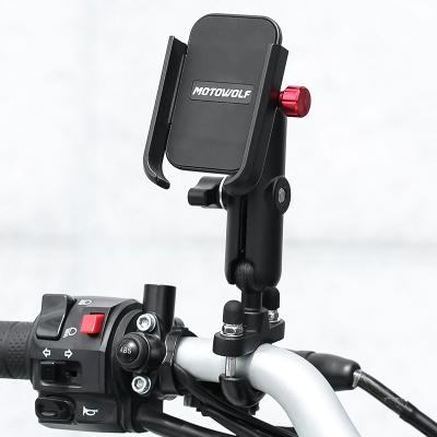 China Motocross C1 Universal Adjustable Hand Phone Holder Aluminum Bike Phone Mount,Motorcycle Phone Holder for sale