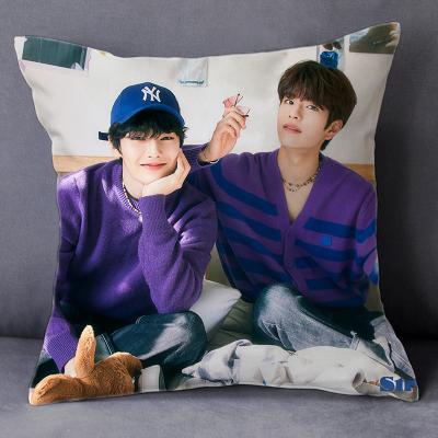 China 2022 Wholesale KPOP Idol Goods Season's Greetings Pillow Case Cushion Cover Stray Kids for sale