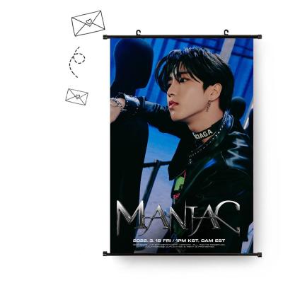 China Kpop wholesale Kpop idol stray kids photo MANIAC poster non-woven fabric ODDINARY concept hanging picture for sale