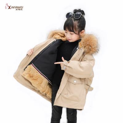 China 2019 Wide Varieties Winter Children's Fur Coats Girls Anti-Shrink Fur Parka for sale