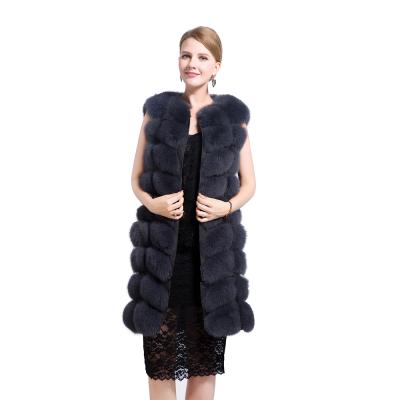 China High Quality Windproof Sleeveless Women Outerwear Loose Casual Warm Faux Fur Mink Coats for sale