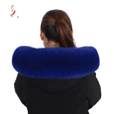 China Wholesale High Quality Fur Collar Winter Keep Warm Parker Coat Women Fur Collar Long Fox Fur Thick for sale